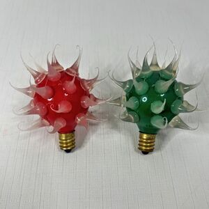CRAZY GLOW Silicone Dip Bulbs Christmas Holiday Light Retro Replacement 15V Vtg